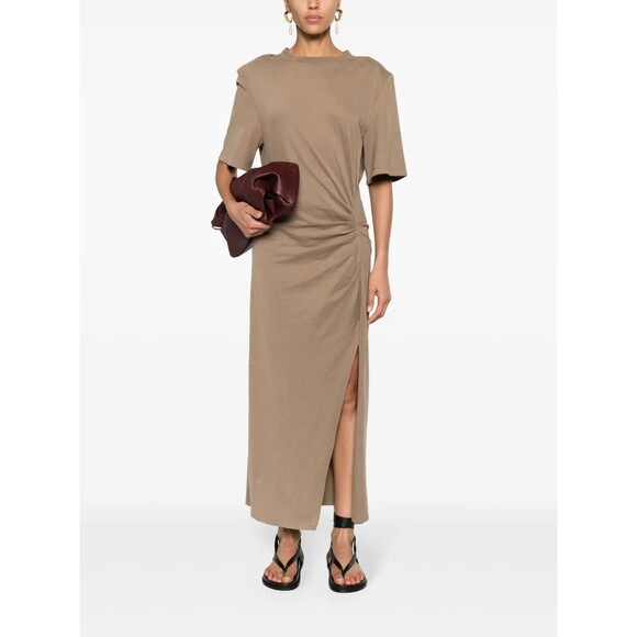Isabel Marant Lexia Womens Gathered Maxi T-Shirt Dress size S NWT Organic Cotton